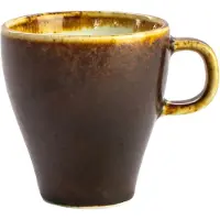 VERLO Tasse à expresso SLOW, avec anse, en porcelaine, 90 ml, couleur marron