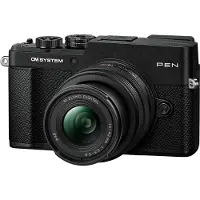 OM SYSTEM PEN Noir + Objectif 14-42mm f/3.5-5.6 III