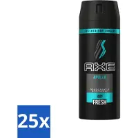 Axe - Déodorant/Spray corporel - Fraîcheur continue pendant 48 heures - Apollo - 150 ml - Pack économique - 25 pièces