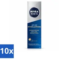 Nivea MEN - Anti-Age - Gel hydratant pour le visage avec hyaluron - 50 ml - Pack avantage - 10 pièces