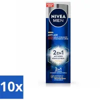 Nivea MEN - Anti-Age 2-in-1 Power - Crème hydratante pour le visage SPF 30 - 50 ml - Pack avantage - 10 pièces