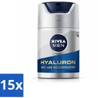 Nivea MEN Crème Anti-Âge pour le Visage avec SPF 15 - 50 ml - Pack Avantage - 15 pièces
