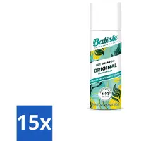 Batiste - Classic Clean - Shampooing sec - Parfum frais et propre - Rafraîchit et donne de la tenue - 50 ml - Pack avantage - 15 pièces