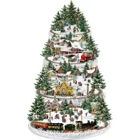 Sonstige Verlage Sapin de chemin de fer, calendrier de l'avent mural A3 (Behr)