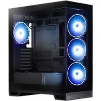 Chieftec Boîtier PC GX-30B-OP VISTA MAX, tour de taille moyenne, pour PC, noir, compatible ATX, Mini-ITX, micro ATX, idéal pour les configurations gaming, polyvalent