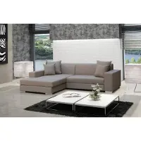 AEA Sofa Schlafsofa Designer Sofa mit Bettfunktion + Bettkasten Ecksofa Couch