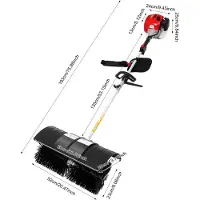 StarTech.com Brosse à essence de 52 cm³ - Modèle portatif - Légère - Pour pelouse, gazon synthétique, feuilles et neige