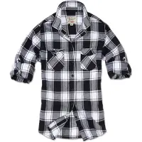Brandit Chemisier 'Amy' noir / blanc