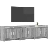 vidaXL Meuble TV 168 x 33 x 47 cm, gris, bois de Sonoma