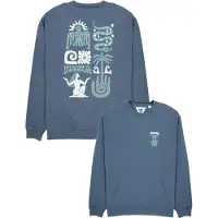 Vissla - Sweat en coton - Aquemini Crew Neck Washed Fleece Midnight en Coton - Taille L - Bleu