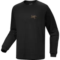 Arc'teryx - T-shirt manches longues respirant - Kragg Cotton LS M 24K Black en Coton - Taille XL - Noir