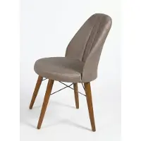 AEA Chaise de style moderne, de couleur grise, confortable, douce, compacte. Esthétique et ergonomie