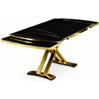 JVmoebel Table design moderne, couleur noire, idéale pour la salle à manger, confortable, polyvalente, forme rectangulaire