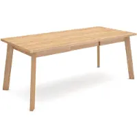 OEM Table de salle à manger de 194 x 90 cm, aspect chêne, pour 10 personnes, design moderne