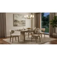 Xl Moebel Gmbh Ensemble de salle à manger : table et 4 chaises, style moderne, élégant et minimaliste
