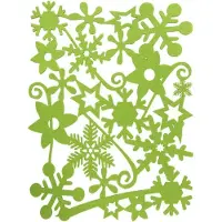 Goliat Serviettes de table rectangulaires en feutre vert