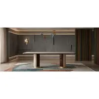 JVmoebel Table élégante avec des accents dorés, design moderne