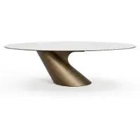JVmoebel Table en métal et en céramique, confort, intérieur, tendances de design moderne