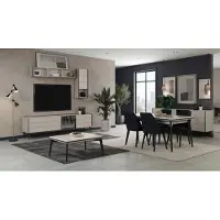 Xl Moebel Gmbh Salon, salle à manger, beige, noir, moderne, élégant, table à manger