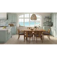 JVmoebel Ensemble moderne pour salle à manger : table à manger design avec 6 chaises dotées de repose-bras, couleur marron