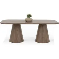 JVmoebel Table de salle à manger moderne, couleur marron, confortable, stable, minimaliste, tendance, élégante