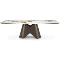 JVmoebel Table en métal et en céramique, confort, intérieur, tendances de design moderne