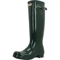 Hunter pour femme. FRW0002262 Bottes de pluie Original Tall 170th Anniversary vertes (35/36), Plat, Boucle, Casuel, PVC