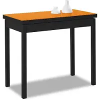 Dripio Table pliante de cuisine, modèle "buch", couleur orange, dimensions de 80x40 cm à 80x80 cm