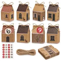 Dripio Calendrier de l'Avent à remplir, 24 petites boîtes, kit de bricolage