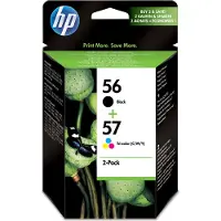 HP 56+57 (SA342AE) - Noir + 3 couleurs - Cartouche d'encre - Multipack