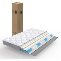 Kein Hersteller Matelas à ressorts ensachés à 7 zones, dimensions 90x200x10 cm, idéal pour canapés-lits et lits escamotables, respirant, densité H3, OEKO-TEX