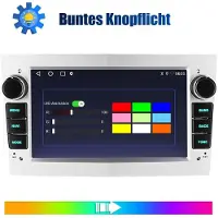 Insta24 Autoradio Android 7 pouces avec écran tactile, compatible avec les modèles Opel Astra H, Corsa C, D et Zafira B, intégrant Apple CarPlay, Android Auto, GPS, Bluetooth, 2 Go de RAM et 64 Go de stockage
