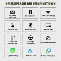 Insta24 Autoradio Android 13 pour Suzuki Swift IV (2011-2017), appareil de navigation avec écran tactile de 9 pouces, GPS, DAB+, CarPlay, 64 Go de stockage, 2 Go de RAM, Bluetooth, Wi-Fi, kit mains libres