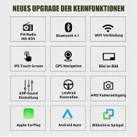 Insta24 Autoradio Android 13 avec écran tactile de 9 pouces, format 2 DIN, pour Audi A3 S3 RS3 8V 8P (2003-2012), avec GPS, navigation Carplay, Android Auto, Bluetooth, DAB+, Wi-Fi et 64 Go de stockage