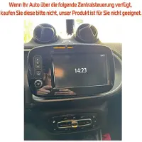 Insta24 Autoradio GPS Android, écran tactile 16:9, pour Smart Fortwo Forfour 453, avec DAB+, Carplay, Android Auto, 2 Go de RAM, 16 Go de stockage, Bluetooth, Wi-Fi, etau volant