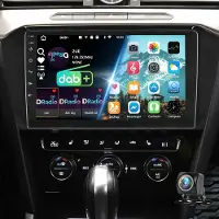 Insta24 Autoradio 10 pouces pour VW Passat B8 (2015-2020), système Android 15, GPS intégré, tuner DAB+, compatibilité Carplay et Android Auto, Wi-Fi, Bluetooth, 4 Go de RAM, 64 Go de stockage, format 2 DIN