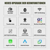 Insta24 Autoradio 7 pouces Android 14 pour VW Touareg, Transporter, Multivan T5, avec GPS, DAB+, Carplay, Android Auto, écran tactile 2 DIN, Bluetooth, Wi-Fi, USB,au volant