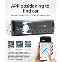 Insta24 Autoradio 1 DIN avec lecteur MP3, Bluetooth mains libres, port USB, lecteur de carte SD, entrée AUX, radio FM, écran tactile, télécommande etvocale, puissance de 4x60 watts, pour véhicules
