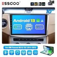 Insta24 Autoradio Android 13 de 10 pouces pour VW Passat B7 CC (2010-2015), avec Carplay, Android Auto, GPS, navigation, WiFi, Bluetooth,au volant, 4 Go de RAM, 64 Go de stockage