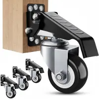 KLK InAndOutdoorMatch - Roues pour établis - Version robuste - Capacité de charge : 300 kg