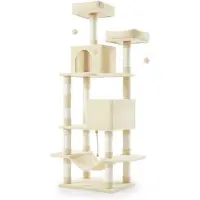 KLK InAndOutdoorMatch - Griffoir pour chat - 168 cm - 13 poteaux à gratter