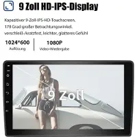 Insta24 Autoradio 9 pouces avec écran tactile 2 DIN, système Android 13, GPS intégré, compatible Carplay et Android Auto, tuner DAB+, fonction mains libres Bluetooth, pour Fiat Ducato et Peugeot Boxer