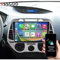 Insta24 Autoradio 9 pouces avec GPS pour Hyundai i20 PB (2008-2012), système Android 14, compatible Carplay et Android Auto, navigation GPS, écran tactile 2 DIN, Bluetooth 5.0, radio AM/FM, RDS, 6 Go de RAM