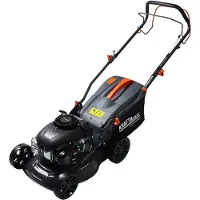 KRAFT&DELE | Tondeuse à gazon à essence, 8 km/h, autotractée, bac de ramassage de 45 l, largeur de coupe de 40 cm, tondeuse de jardin légère