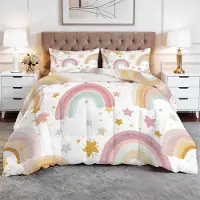 Merkloos Couette 4 saisons 200 x 200 cm avec taies d'oreiller