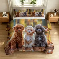Merkloos Couverture d'été king size, 7,5 tog, avec motif animal et 2 taies d'oreiller