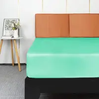 Merkloos Drap-housse de luxe en satin, avec angles renforcés