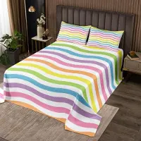 Merkloos Ensemble de couette matelassée géométrique pour enfants