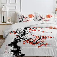 Merkloos Couette double de style japonais avec taies d'oreiller assorties