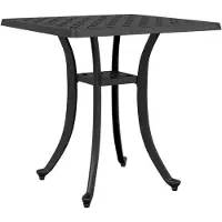 Merkloos Table de jardin moderne en aluminium moulé